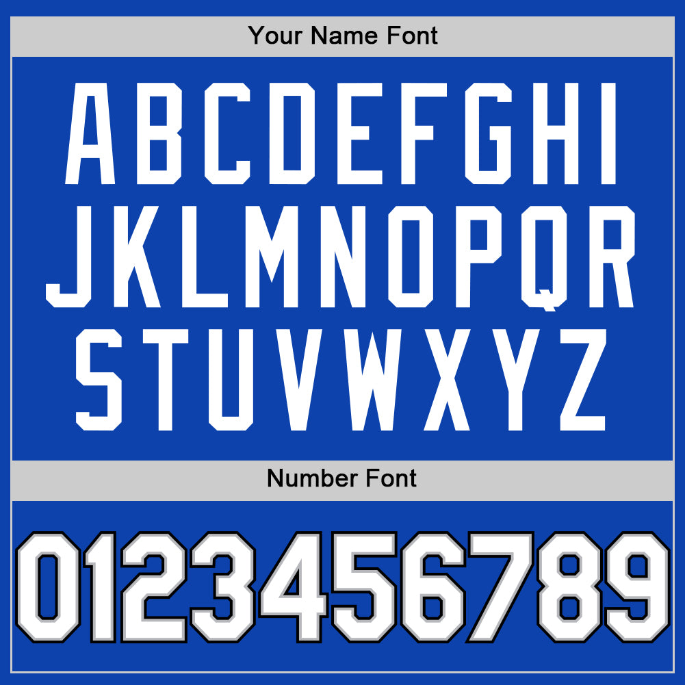 Custom Thunder Blue White Gray-Black Authentic Baseball Jersey