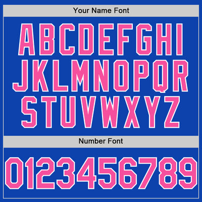 Custom Thunder Blue Pink-White Authentic Baseball Jersey