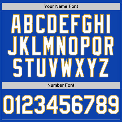 Custom Thunder Blue White-Old Gold Authentic Baseball Jersey