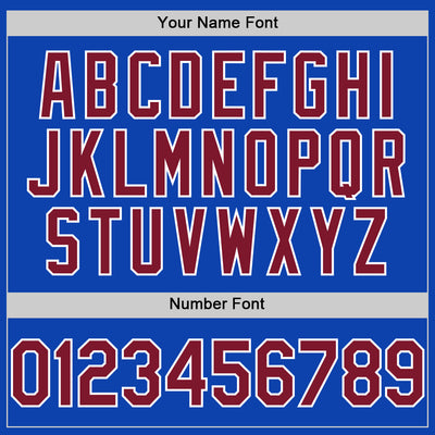 Custom Thunder Blue Crimson-White Authentic Baseball Jersey