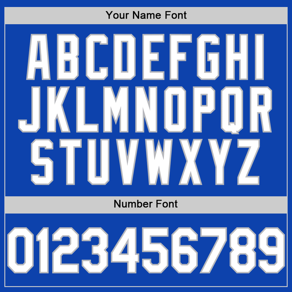 Custom Thunder Blue White-Gray Authentic Baseball Jersey