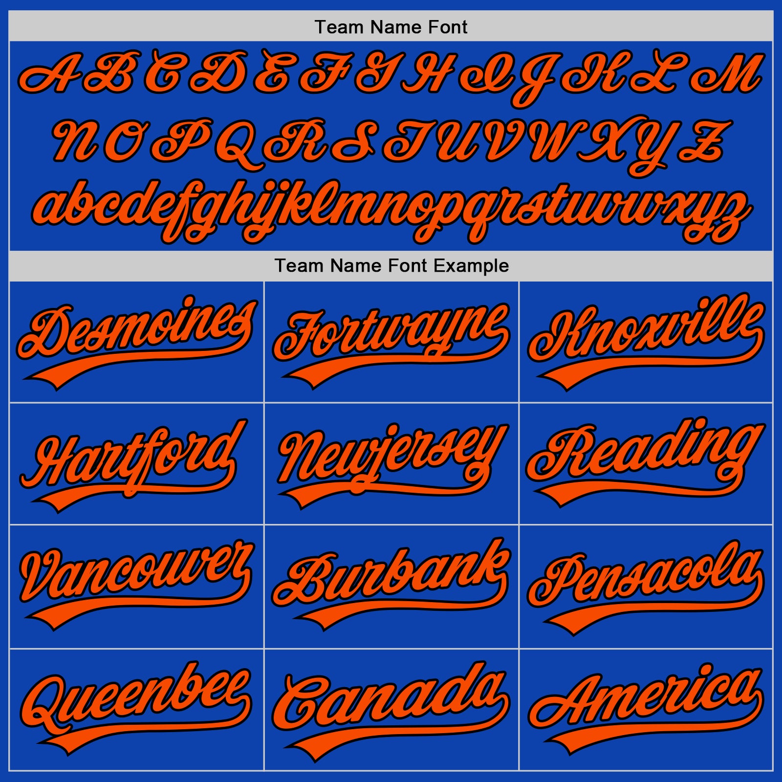 Custom Thunder Blue Orange-Black Authentic Baseball Jersey