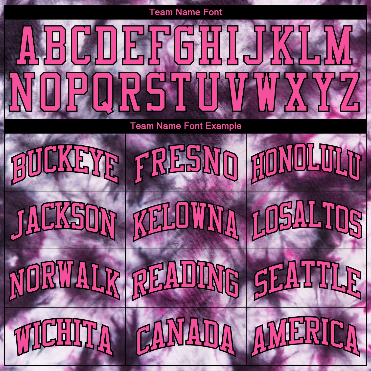 Custom Tie Dye Pink-Black 3D Authentic Baseball Jersey