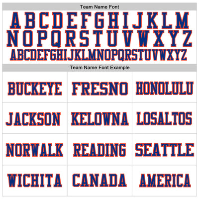 Custom White Royal-Orange Mesh Authentic Throwback Football Jersey