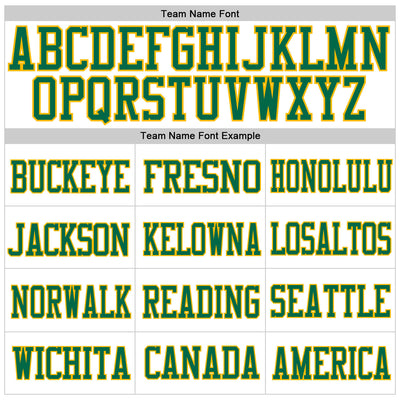 Custom White Kelly Green-Gold Mesh Authentic Football Jersey