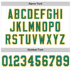Custom White Kelly Green-Gold Mesh Authentic Football Jersey