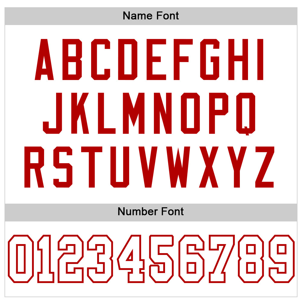 Custom White White-Red Mesh Authentic Football Jersey