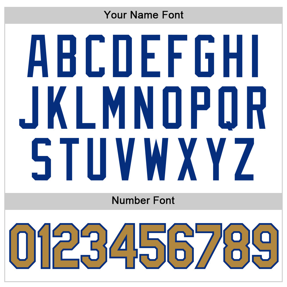 Custom White Old Gold-Royal Authentic Sleeveless Baseball Jersey