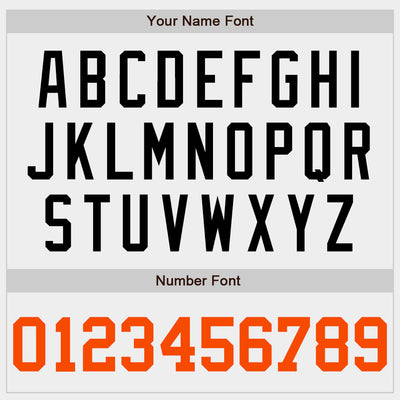 Custom White Orange-Black Authentic Baseball Jersey