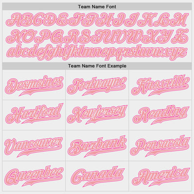 Custom White Medium Pink-Pink Authentic Baseball Jersey