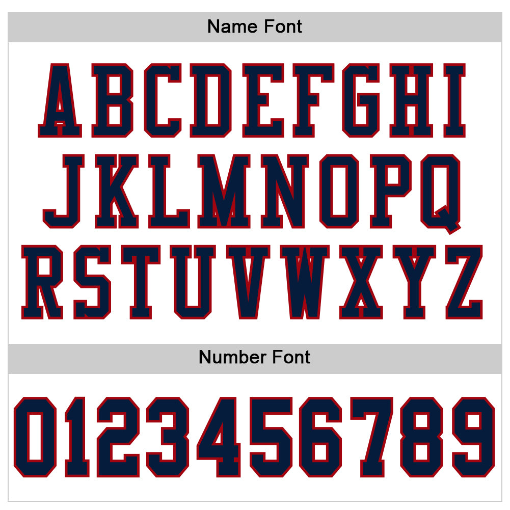 Custom White Navy-Red Mesh Authentic Football Jersey