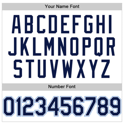 Custom White Navy-Powder Blue Performance T-Shirt