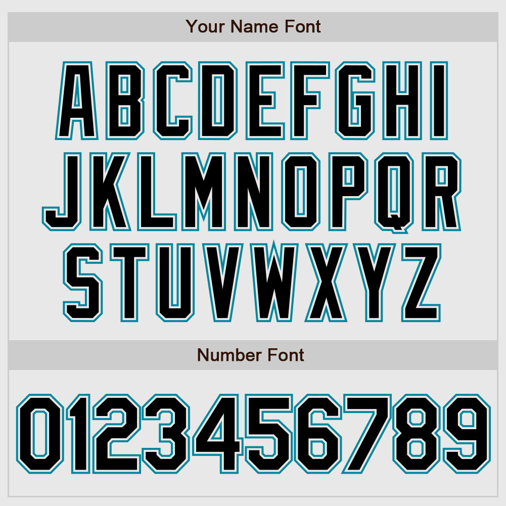 Custom White Black Pinstripe Black-Teal Authentic Baseball Jersey