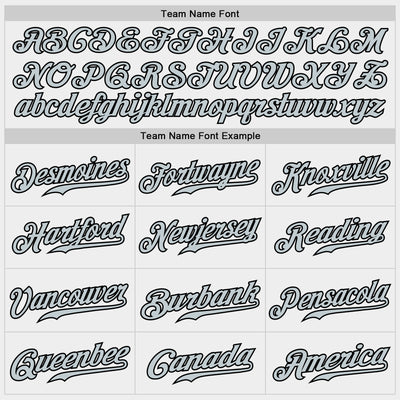 Custom White Silver-Black Authentic Baseball Jersey