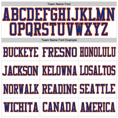 Custom White Orange-Royal Mesh Authentic Football Jersey