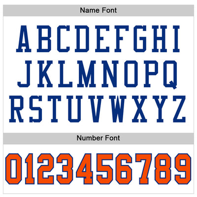 Custom White Orange-Royal Mesh Authentic Football Jersey