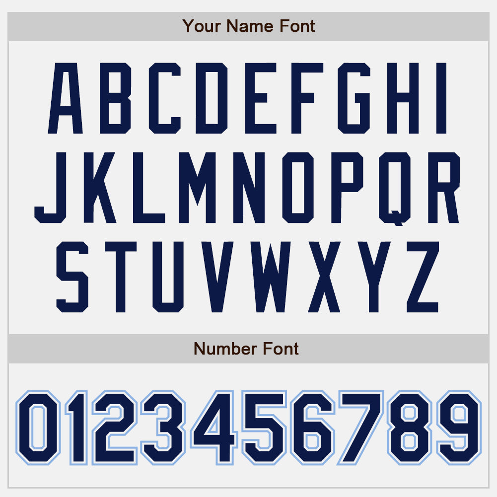 Custom White Navy-Light Blue Authentic Baseball Jersey