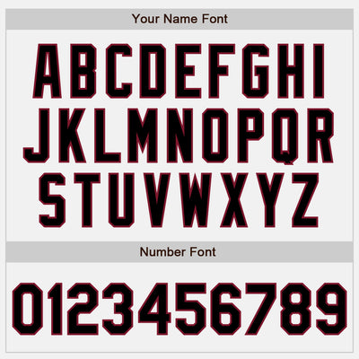 Custom White Black-Crimson Authentic Baseball Jersey