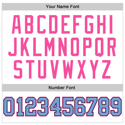 Custom White Black Pinstripe Light Blue-Pink Authentic Basketball Jersey