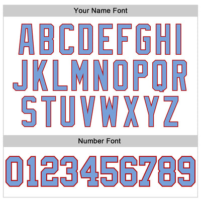 Custom White Light Blue Pinstripe Light Blue-Red Authentic Basketball Jersey