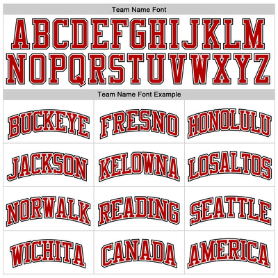 Custom White Red-Black Authentic Throwback Basketball Jersey