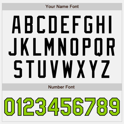 Custom White Black Pinstripe Neon Green Authentic Baseball Jersey