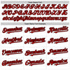 Custom White Black Pinstripe Red Authentic Sleeveless Baseball Jersey