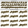 Custom White Black Pinstripe Old Gold Authentic Sleeveless Baseball Jersey
