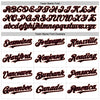 Custom White Black Pinstripe Crimson-City Cream Authentic Sleeveless Baseball Jersey