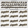 Custom White Navy Pinstripe Old Gold Authentic Baseball Jersey