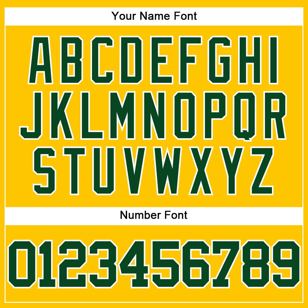 Custom Yellow Green-White Authentic Baseball Jersey