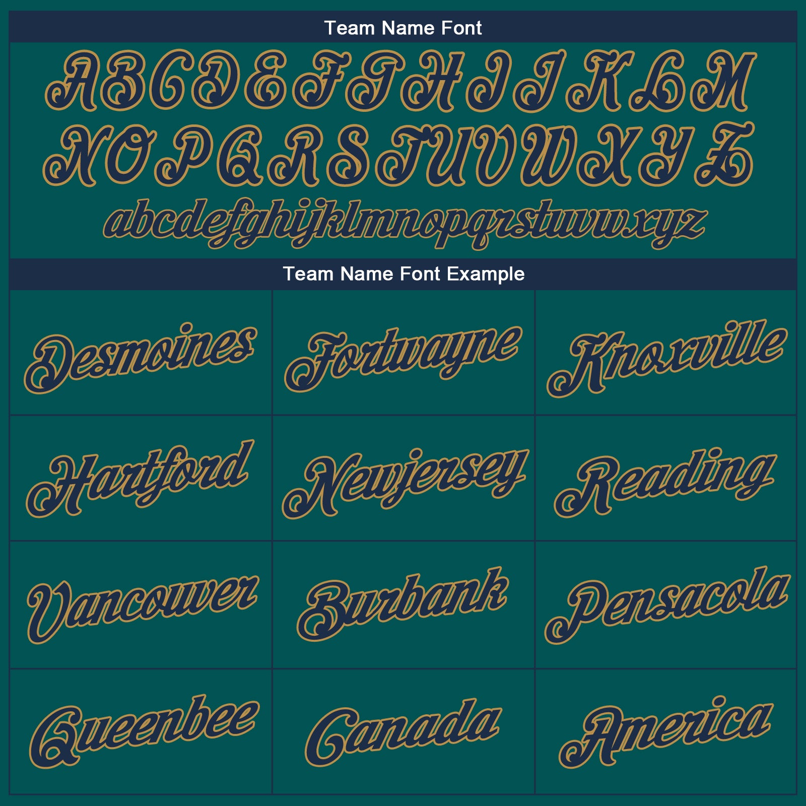 Custom Aqua Navy-Old Gold Performance T-Shirt