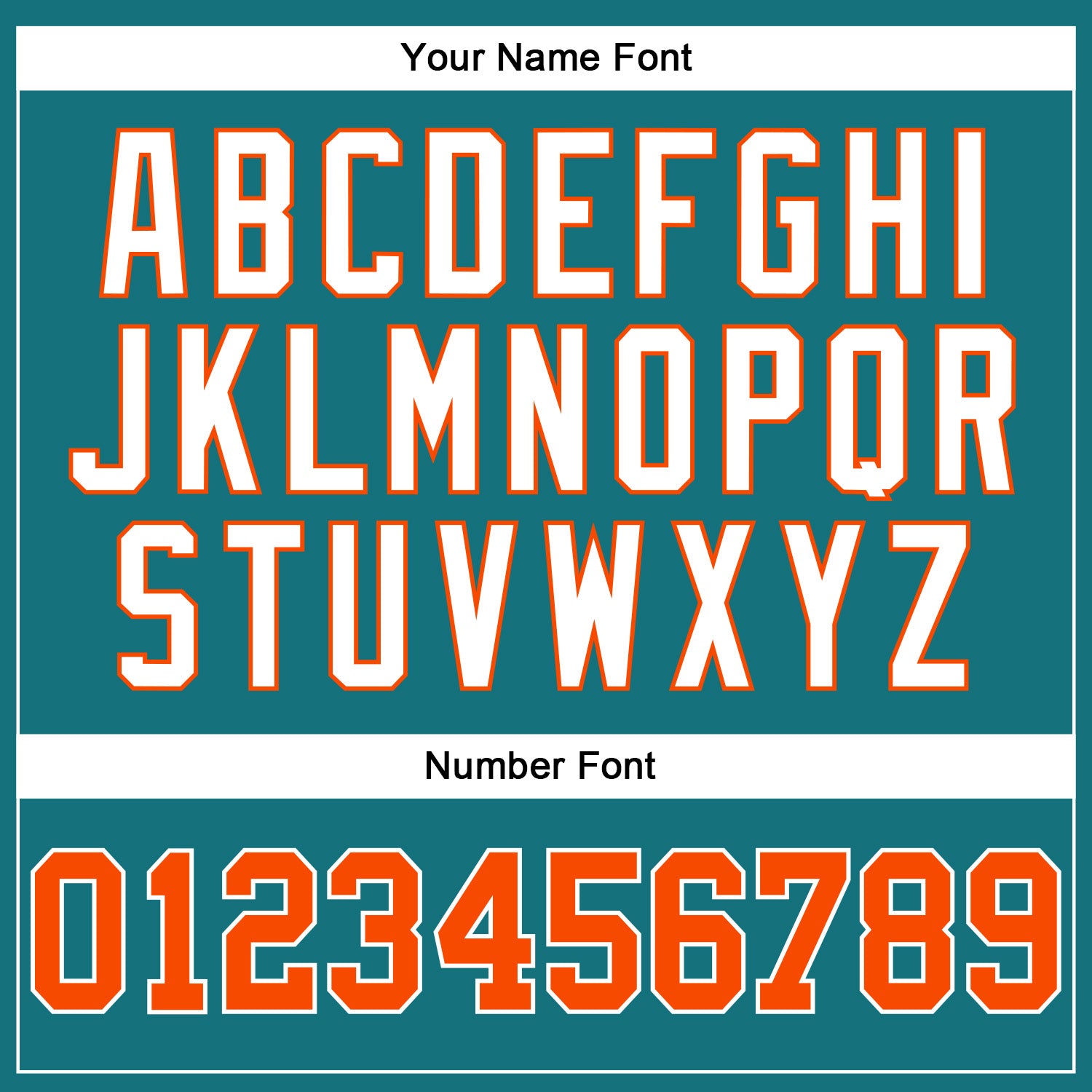 Custom Teal White Pinstripe Orange-White Authentic Baseball Jersey