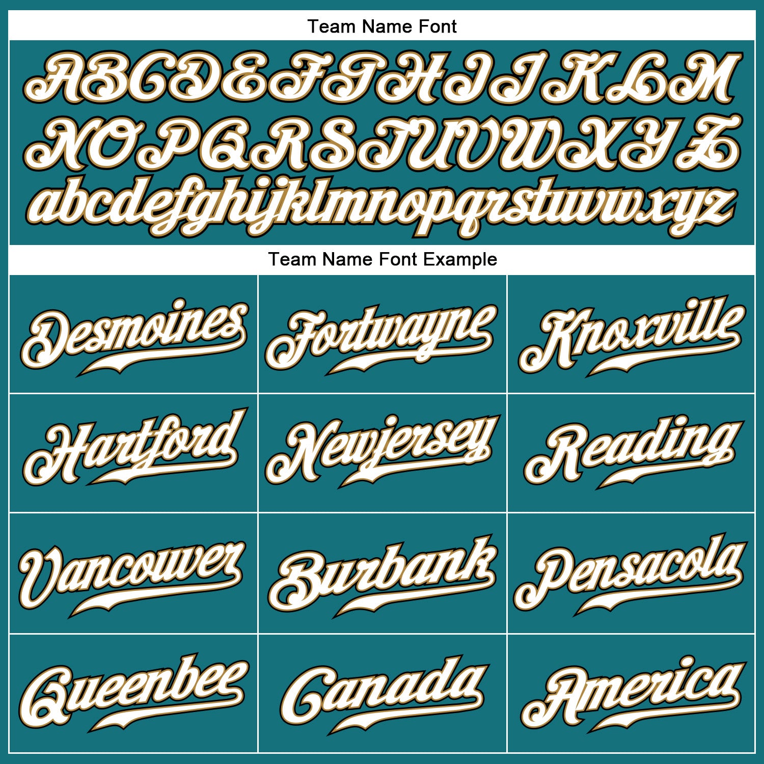 Custom Teal White Pinstripe White-Old Gold Authentic Baseball Jersey