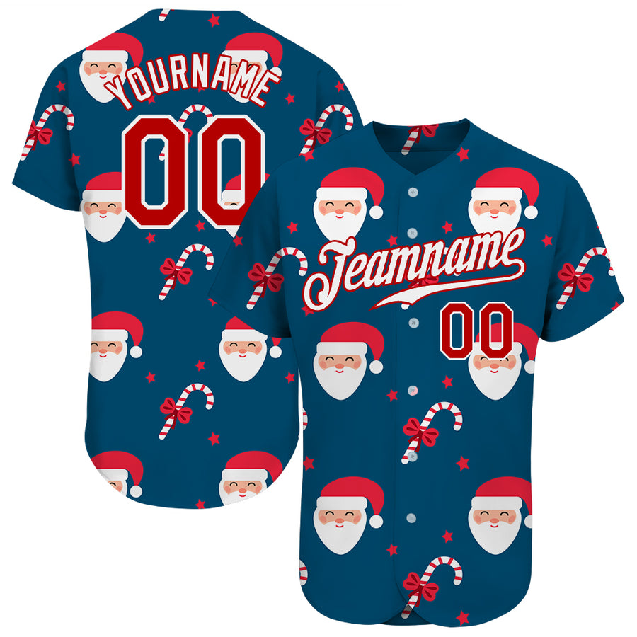 Custom Christmas Jerseys  Christmas Baseball Jerseys Design - FansIdea