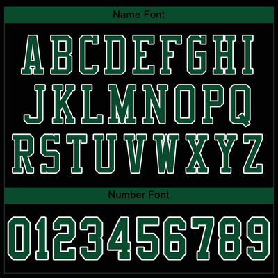 Custom Black Grass Green-White Mesh Authentic Football Jersey