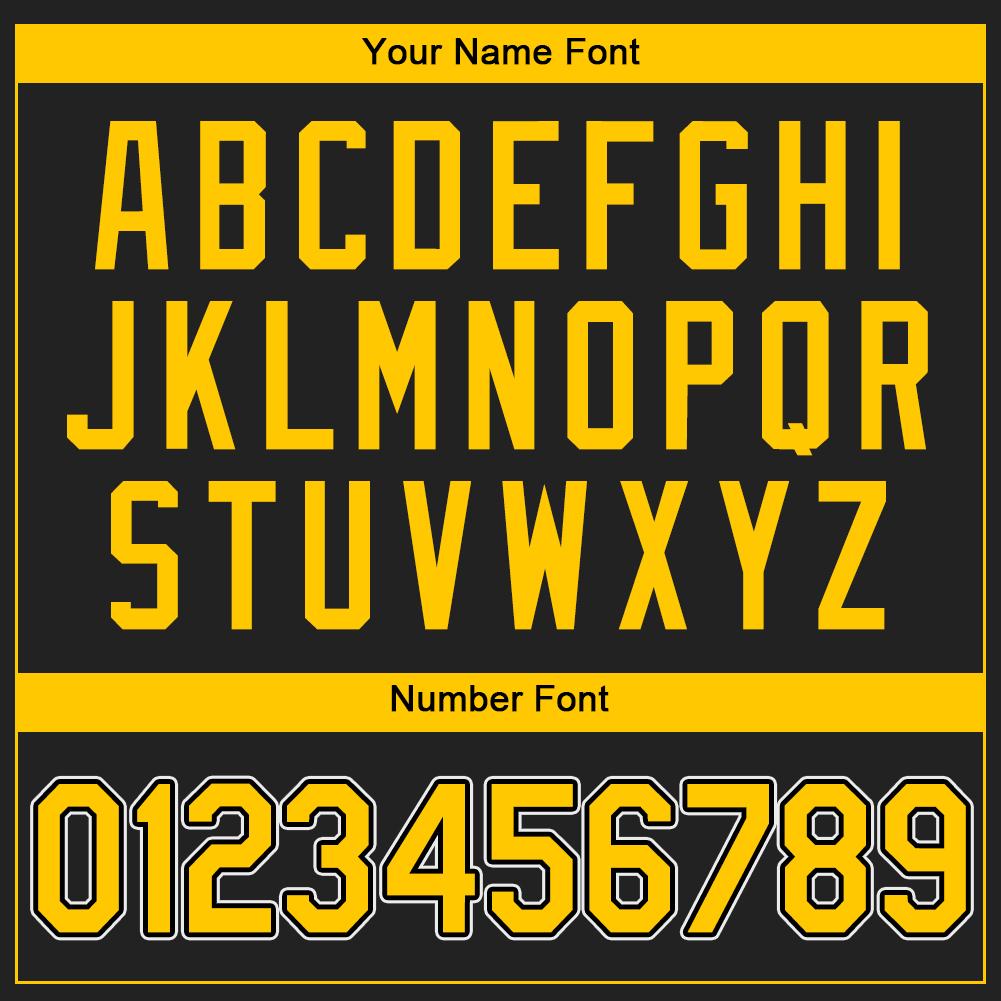 Custom Black Gold-White Authentic Baseball Jersey