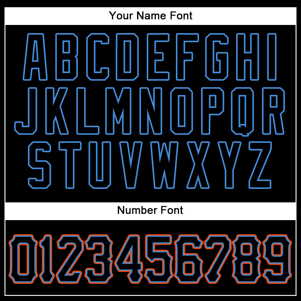 Custom Black Black-Powder Blue Authentic Baseball Jersey