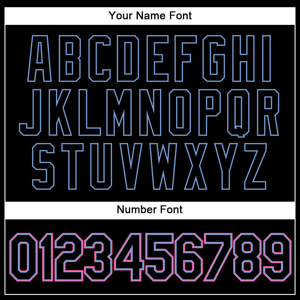 Custom Black Black-Pink Authentic Baseball Jersey