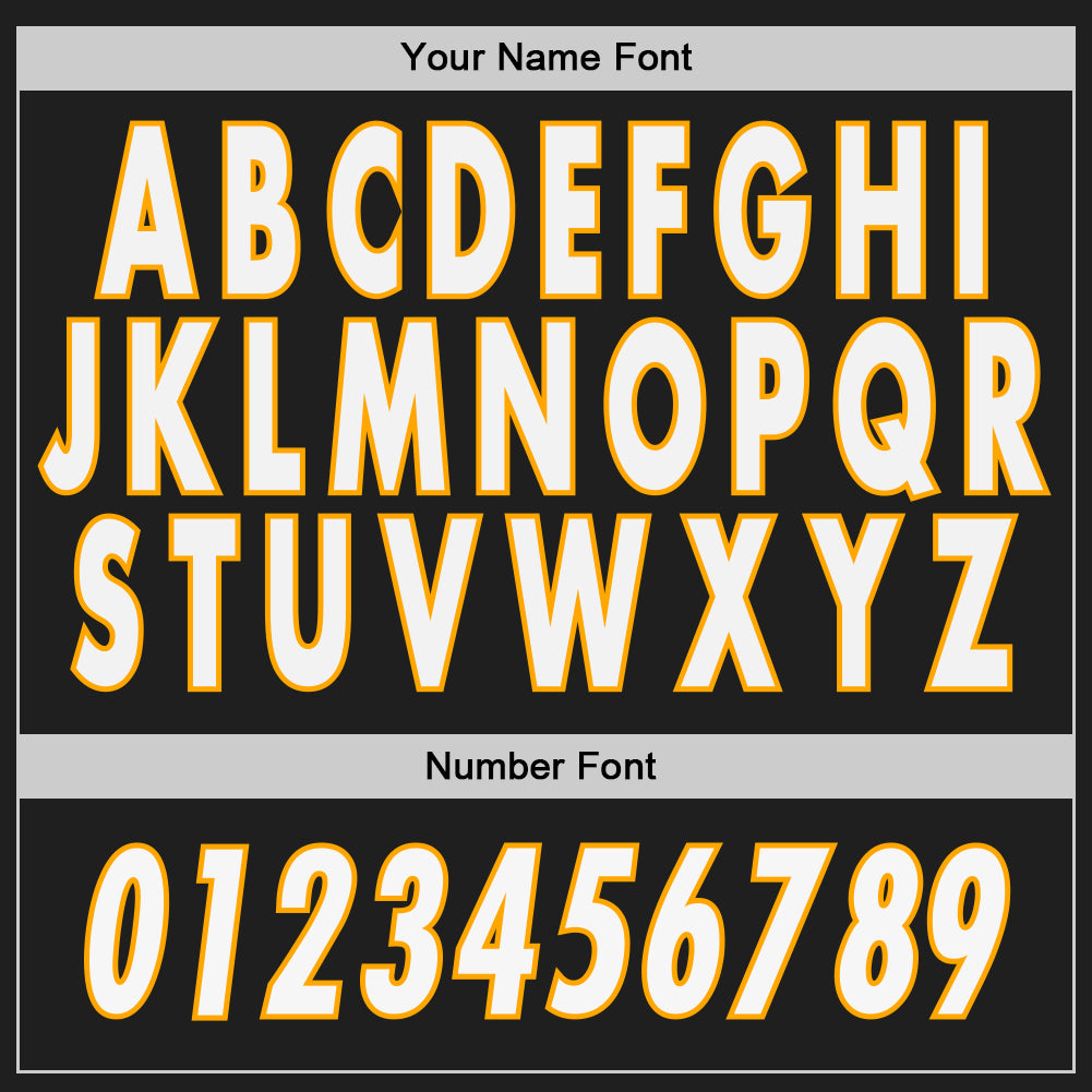 Custom Black White-Gold Authentic Baseball Jersey