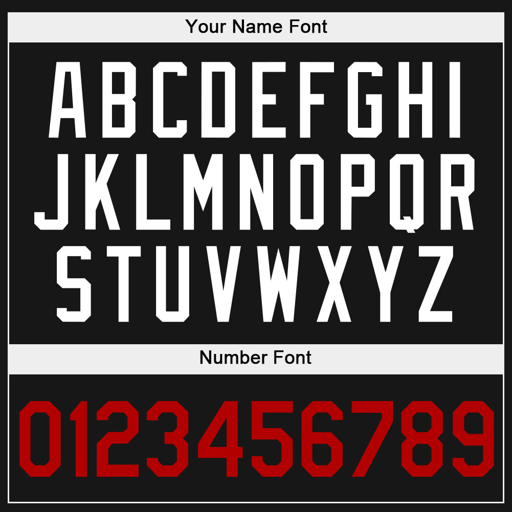 Custom Stitched Black White-Red Sports Pullover Sweatshirt Hoodie