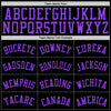 Custom Black Purple 3D Monster Authentic Baseball Jersey