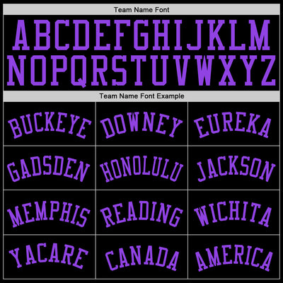 Custom Black Purple 3D Monster Authentic Baseball Jersey