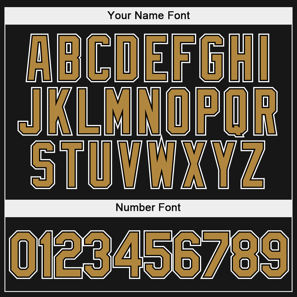 Custom Stitched Black Old Gold-White Sports Pullover Sweatshirt Hoodie