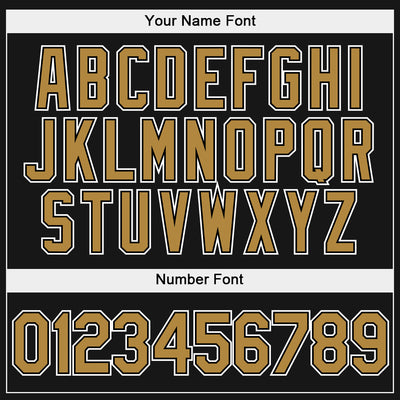 Custom Stitched Black Old Gold-White Sports Pullover Sweatshirt Hoodie