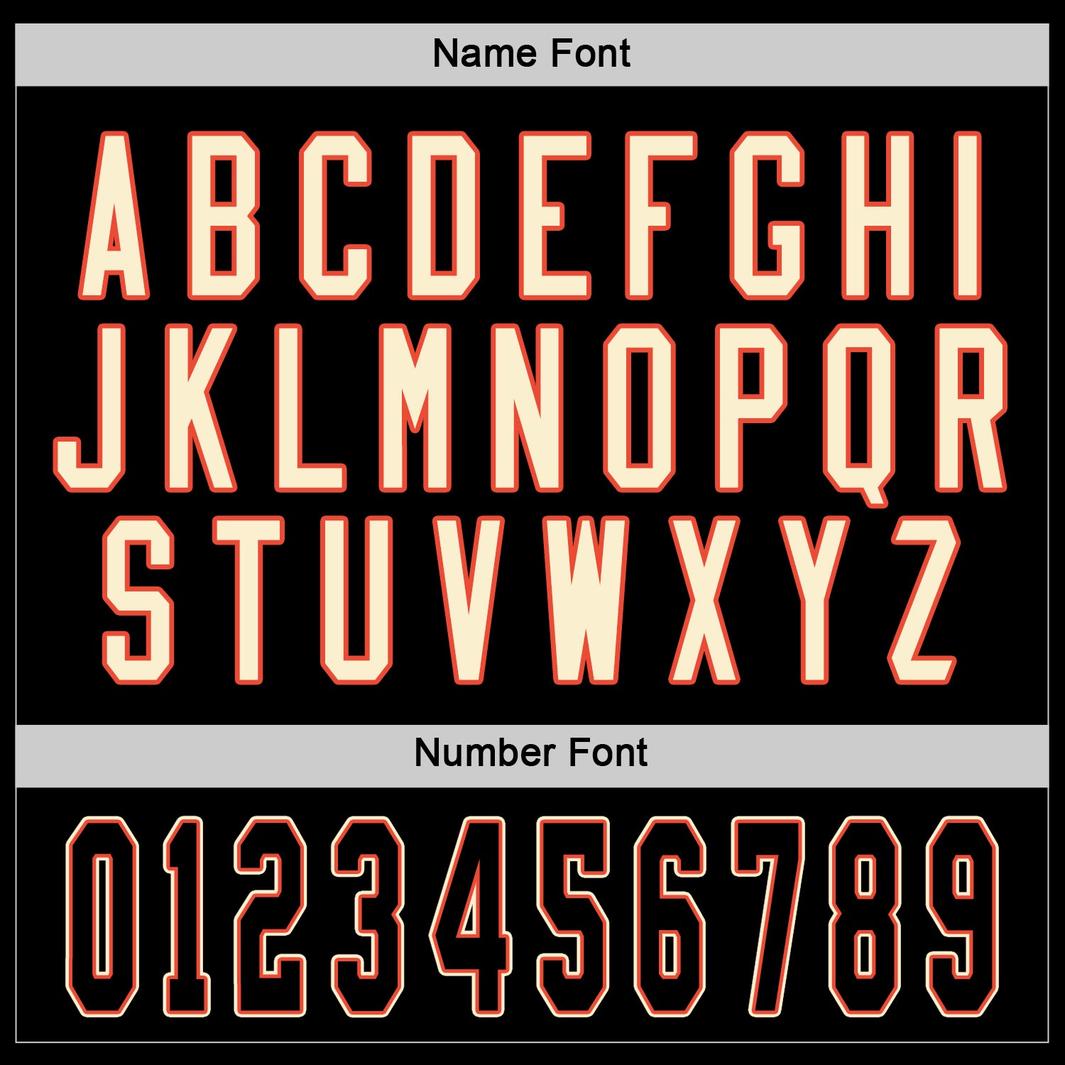 Custom Black Black-Orange Hockey Jersey