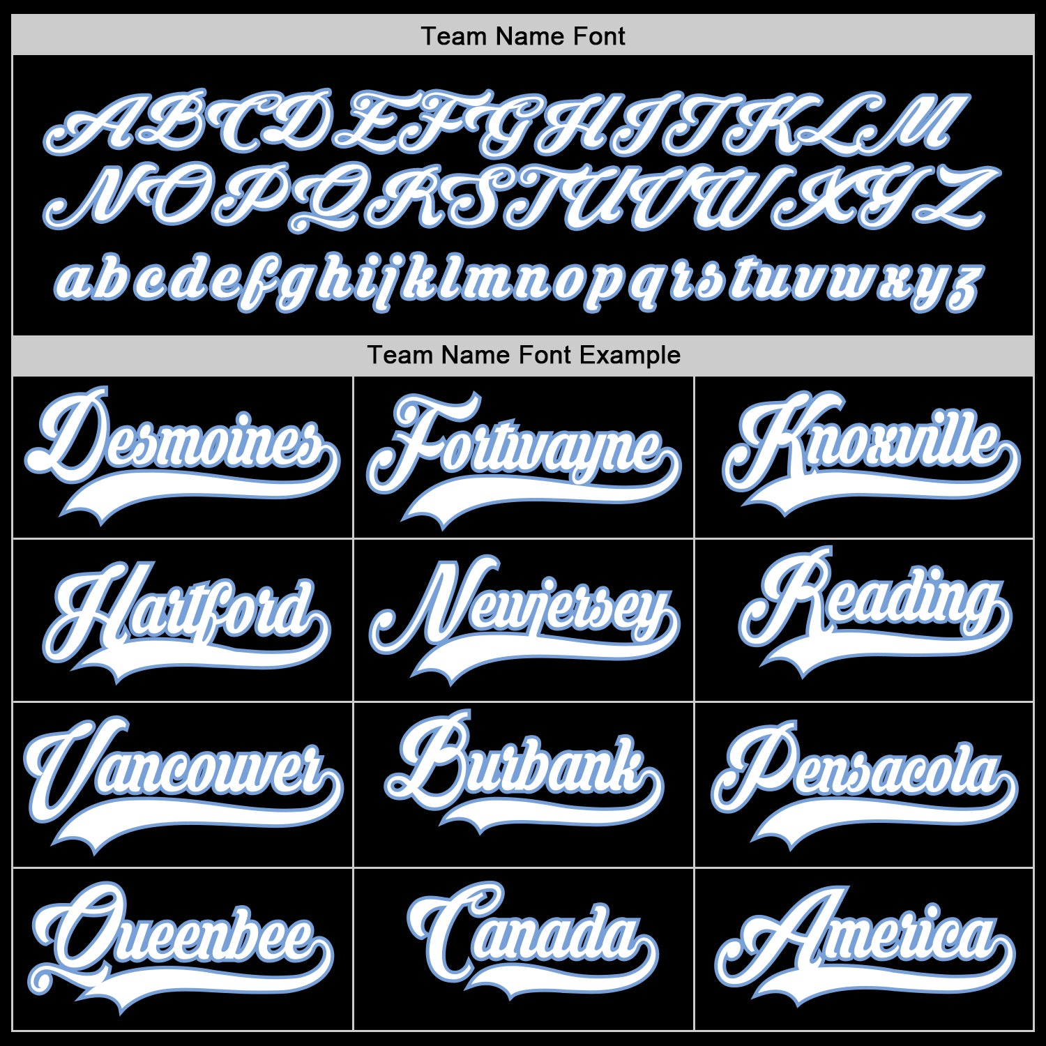 Custom Black White-Light Blue Hockey Jersey