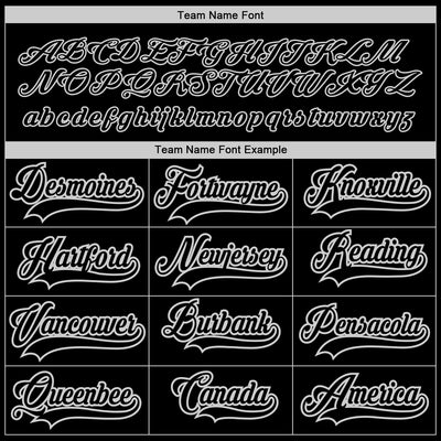 Custom Black Black-Gray Hockey Jersey