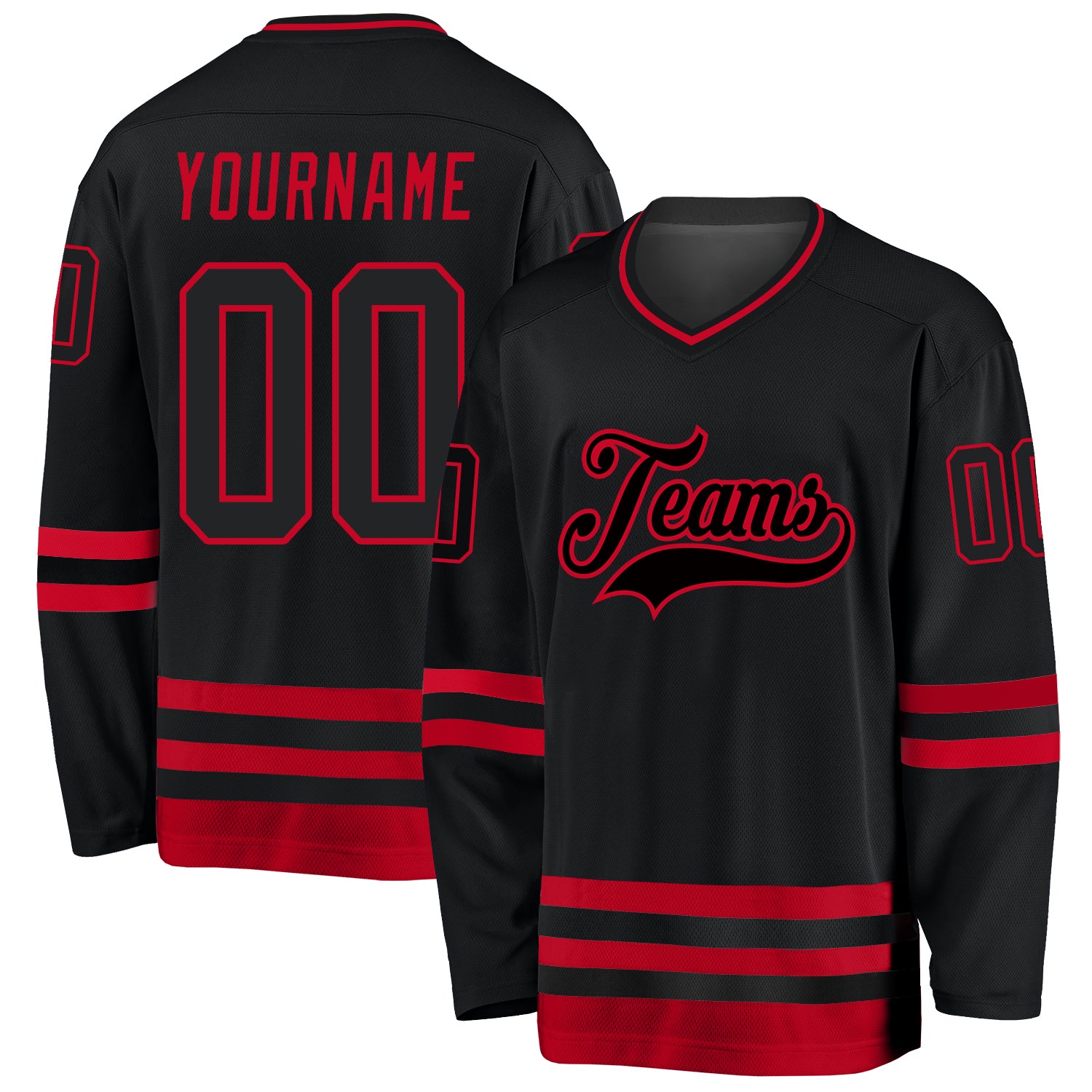 Authentic Youth Red Alternate Jersey - Hockey Customized