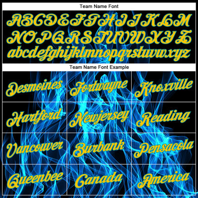 Custom Stitched Black Gold-Aqua 3D Pattern Design Flame Sports Pullover Sweatshirt Hoodie